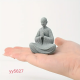 YY5627 Meditasyon Yapan Keşiş Heykel Biblo Silikon Kalıp – Ruhani ve Estetik Dekoratif Hediye!